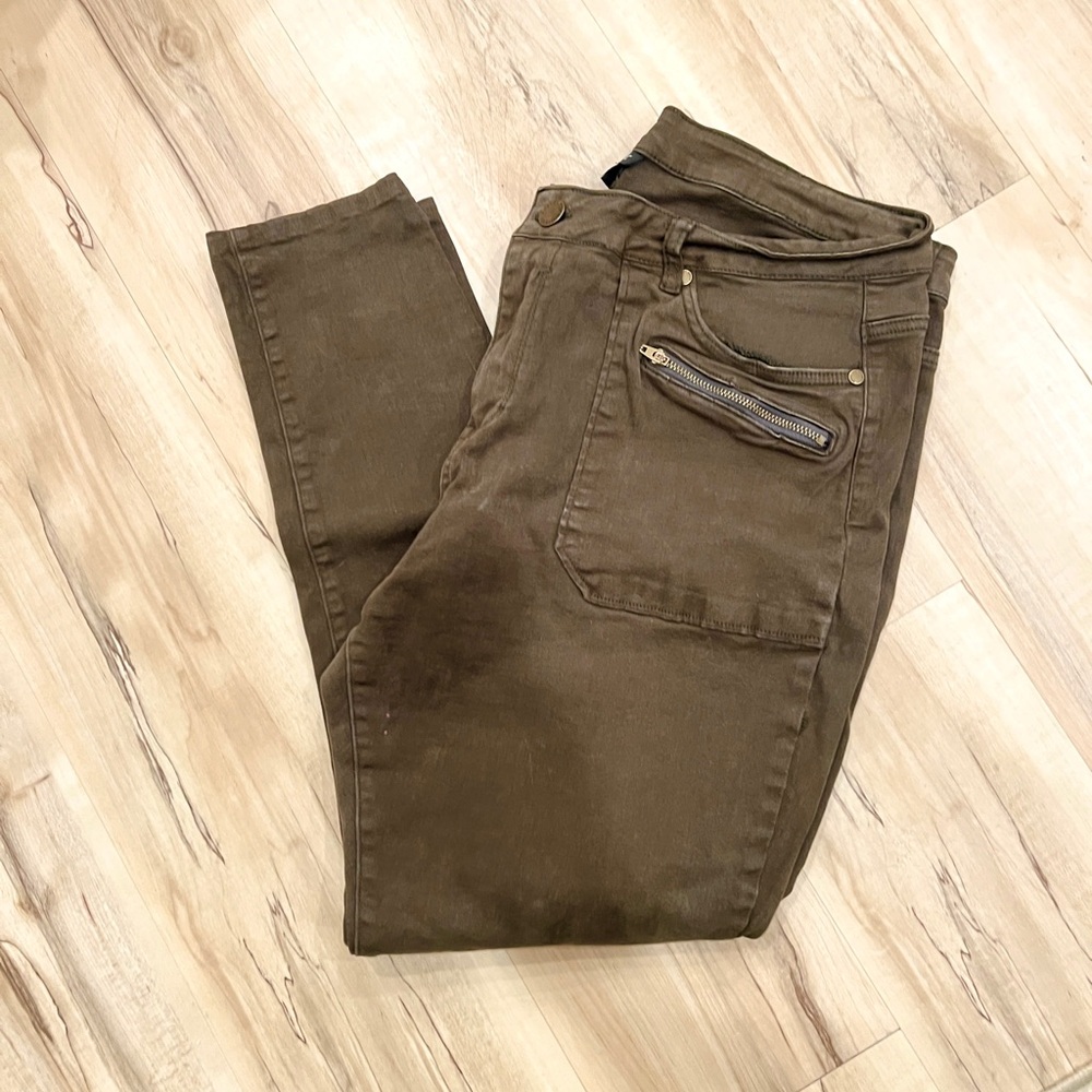 City Chic Khaki Cargo Type Pants 18W